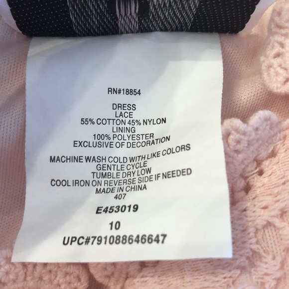 Rare Editions pink lace dress - Picture 8 of 8